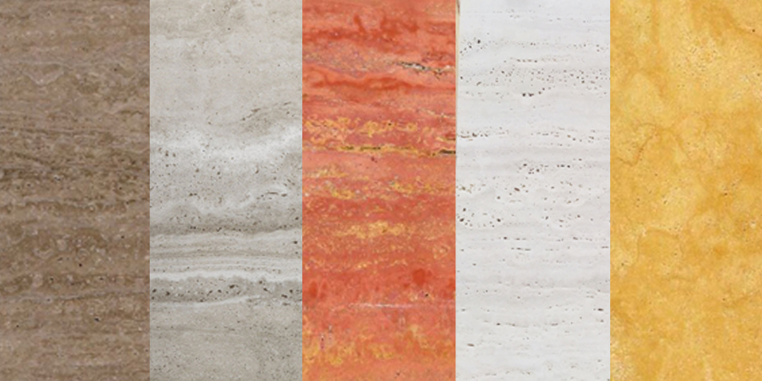 Colors of travertine